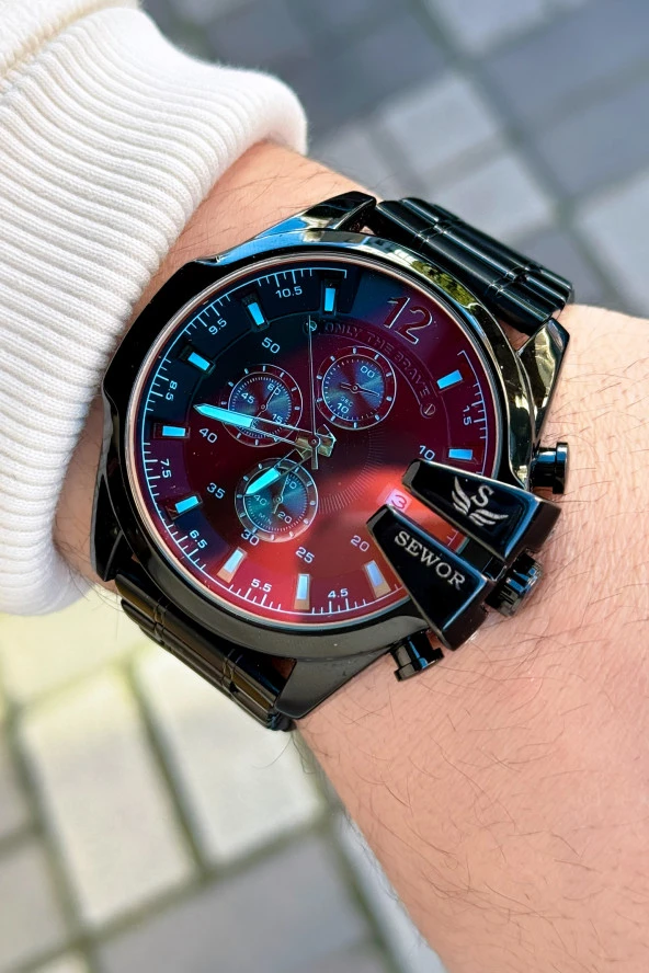 SEWOR Tüm Fonksiyon Aktif Erkek Kol Saati - Resim 3