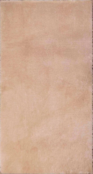 Dekoratif Puffy Peluş Yumuşak Kaymaz Taban Kesme Halı Yolluk Bej - 2