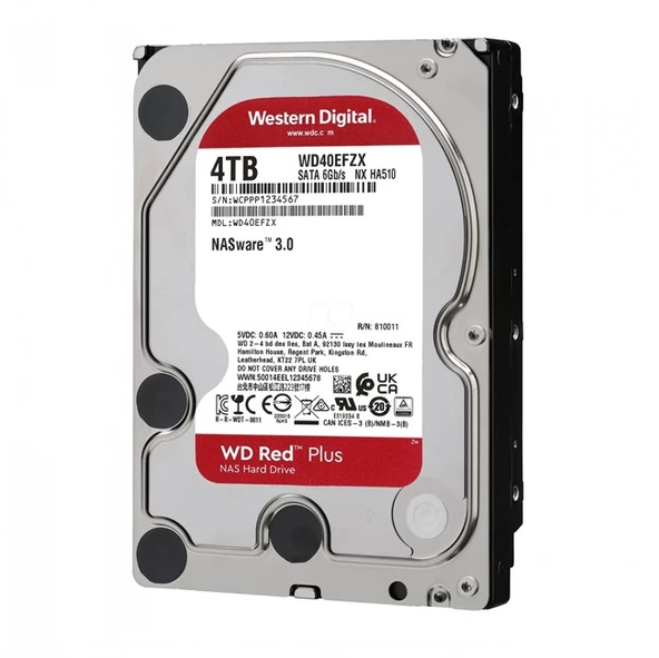 WD Red Plus Nas 4TB 3.5'' 5400Rpm SATA (WD40EFPX) - 2