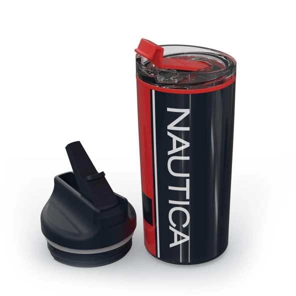 Nautica NTM02 Sport Termos Paslanmaz Çelik 500 ml Navy Kırmızı