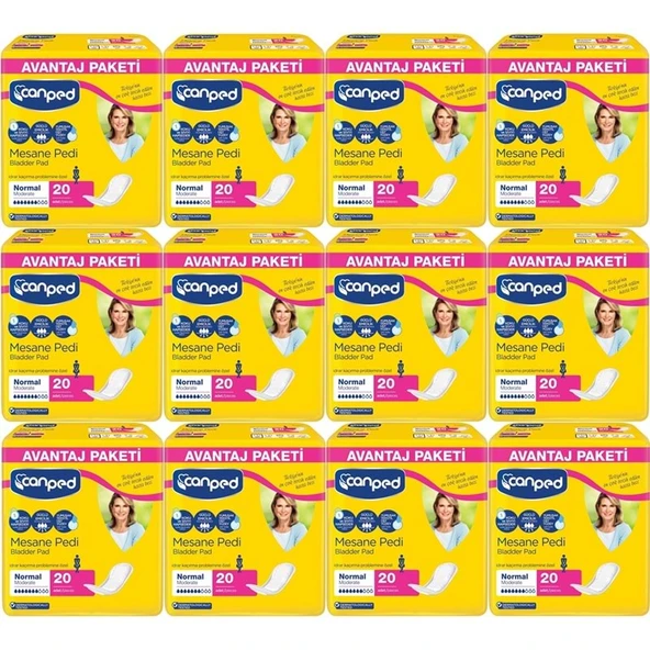 Canped Mesane Pedi Avantaj Pk Klasik M-Orta Boy Normal 240 Adet ürün görseli