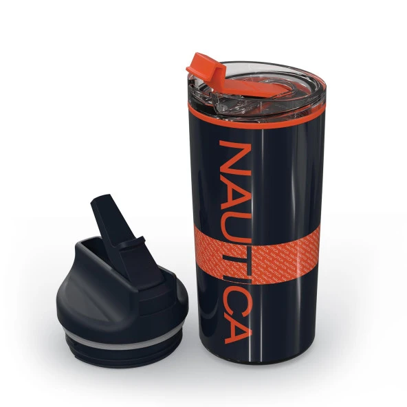 Nautica NTM02 Sport Termos Paslanmaz Çelik 500 ml Navy Turuncu