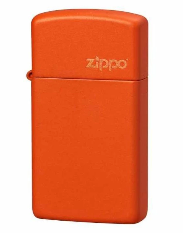 Zippo Logo Design Turuncu Slim Çakmak