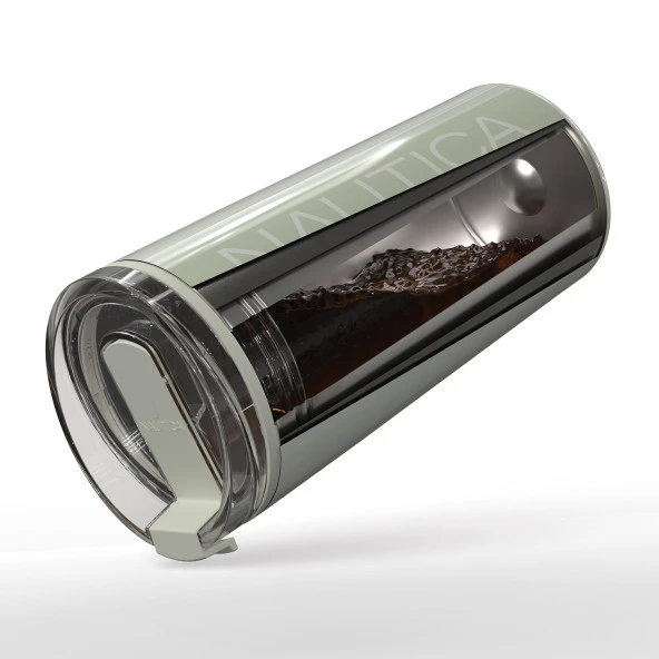 Nautica NTM02 Sport Termos Paslanmaz Çelik 950 ml Matcha - Resim 4