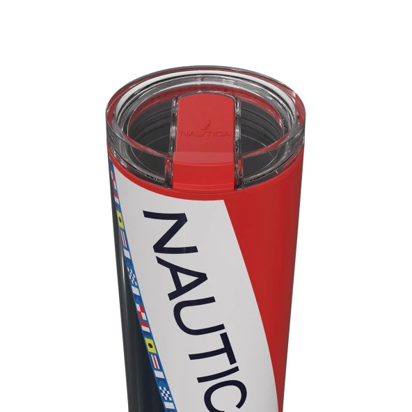 Nautica NTM02 Sport Termos Paslanmaz Çelik 950 ml Navy Flags - 2
