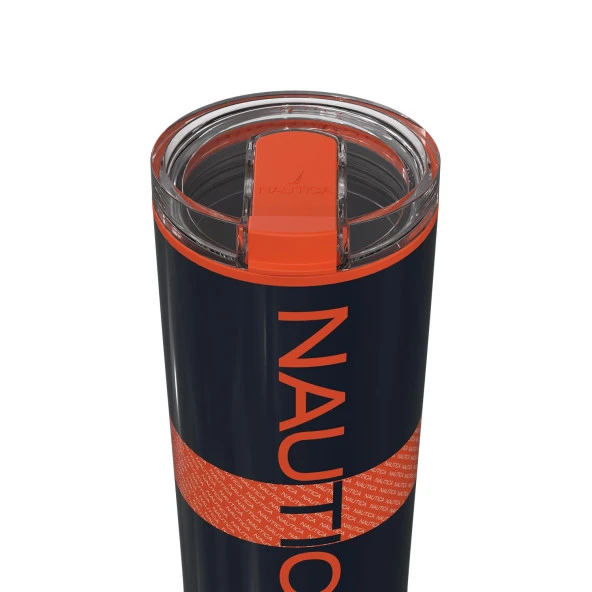 Nautica Ntm02 Sport Termos Paslanmaz Çelik 950 Ml Navy Turuncu - 2
