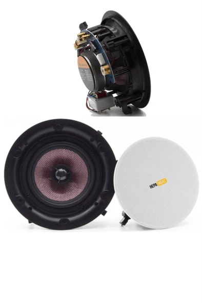 Midex Upper Segment Paket-2 Üst Segment Tavan Hoparlör ve Mikser Amfi Seti ( 1 ANFİ + 2 HOPARLÖR) - Resim 3