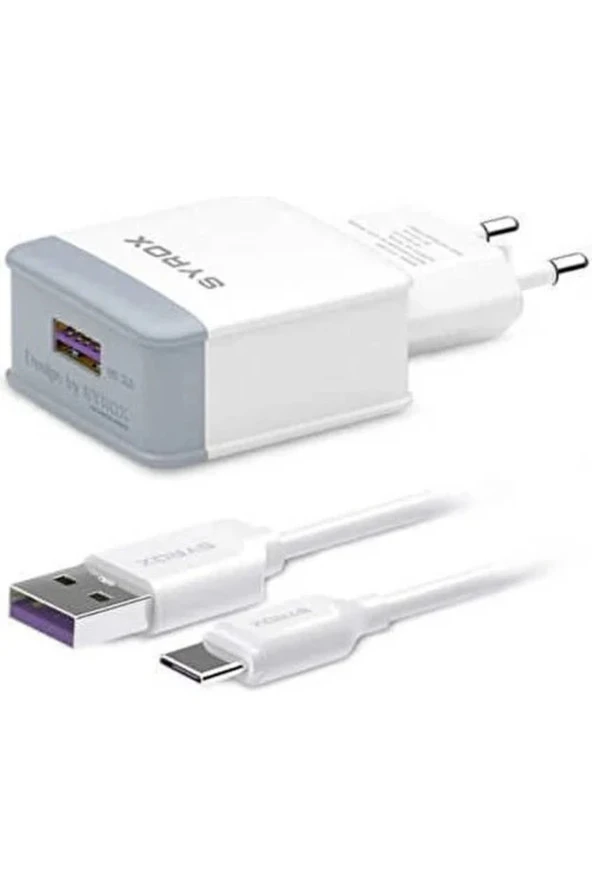 UMUT BİLİŞİM_ELEKTRONİKUCUZ _ Q32 Syrox Type-C 3.0A Set Şarj Cihazı (Usb 3.0 - Quıck Charging)