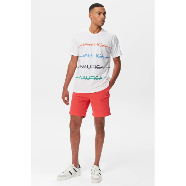 Nautica Baskılı Tshirt - Beyaz - 2