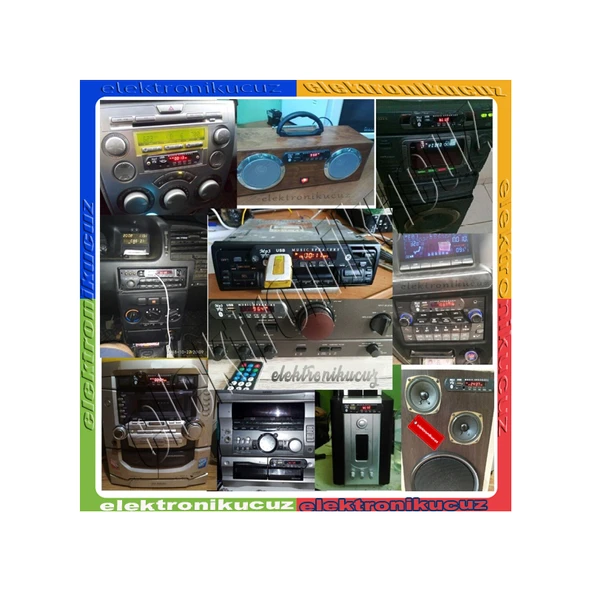 12 Volt Uzaktan Kumandalı Dijital Usb Aux Bluetooth Mp3 Ses Ve Müzik Modülü 12v Çıkışlı Araçlara - Resim 3