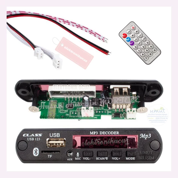 Opel Astra Bluetoothlu Oto Teyp Usbsd Çevirici Aux Kumandalı 12v