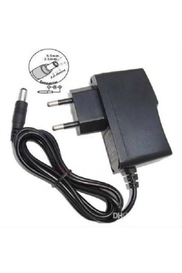 12 Volt 1 Amper Adaptör 12v 1amper 12 Volt 1 A Led -modem-mini Uydu Adaptörü Slim Adaptör Şarj Için - 2