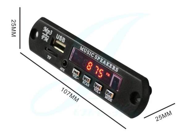 Opel Astra Bluetoothlu Oto Teyp Usbsd Çevirici Aux Kumandalı 12v - Resim 3