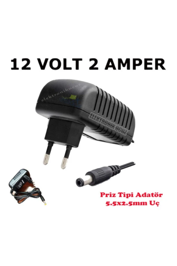 12v 2a Plastik Kasa Led Güvenlik Kamera Adaptör