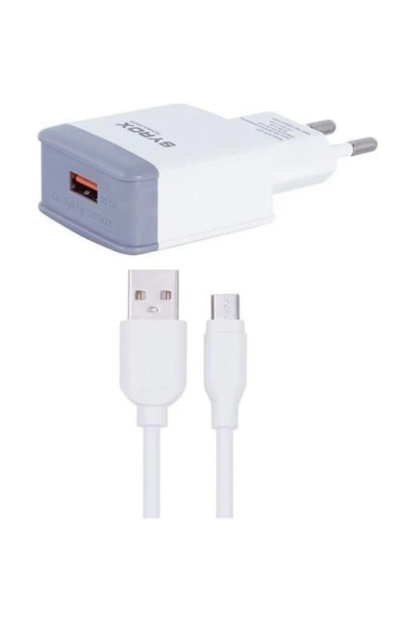 Syrox Quıck Charging Set / 3.0a-usb 3.0 Yeni Micro Mikro Şarj Cihazı Aleti-syx-q30