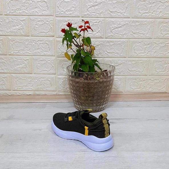 Alessio 4017 Haki Bağacaksız Fuspetli Erkek Çocuk Spor Ayakkabı - 6