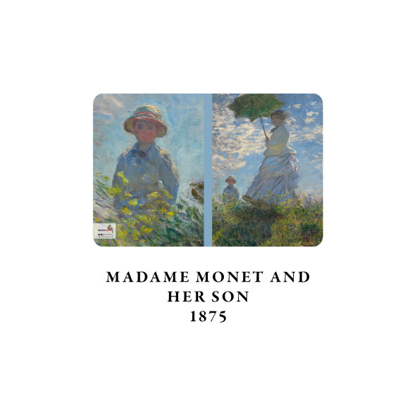 Retronote A4 Defter 10 - Claude Monet - Madam Monet And Her Son, 1875 - Çizgisiz - 64 Sayfa - 21x29,7 Cm - 2