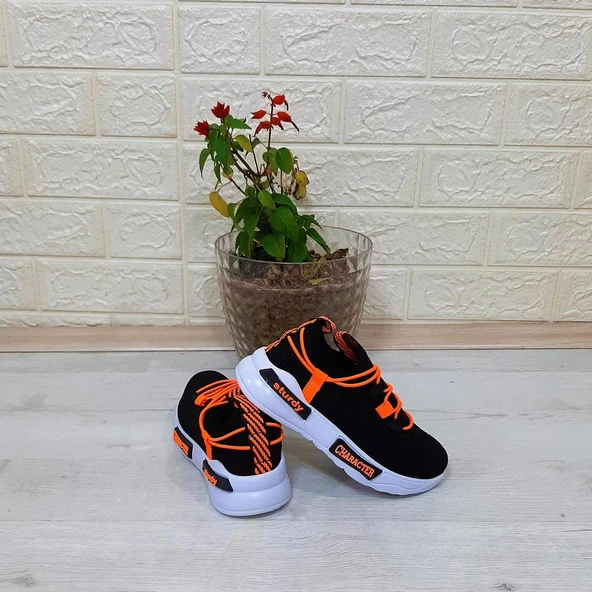 Alessio 4017 Siyah Bağacaksız Fuspetli Erkek Çocuk Spor Ayakkabı - 2