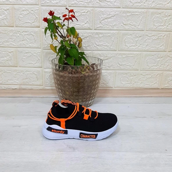 Alessio 4017 Siyah Bağacaksız Fuspetli Erkek Çocuk Spor Ayakkabı - 4