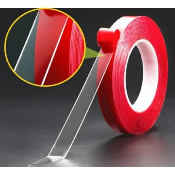 Çift Taraflı Silikonlu Su Geçirmez Akrilik Şeffaf Bant 2mt - 2