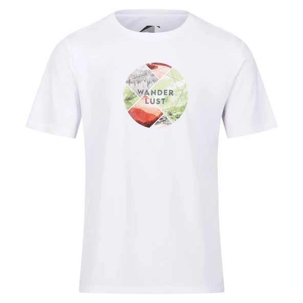 Regatta Fingal Slogan II Erkek T-Shirt-BEYAZ