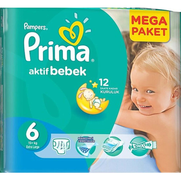 PRİMA AKTİF BEBEK BEZİ 6 NO