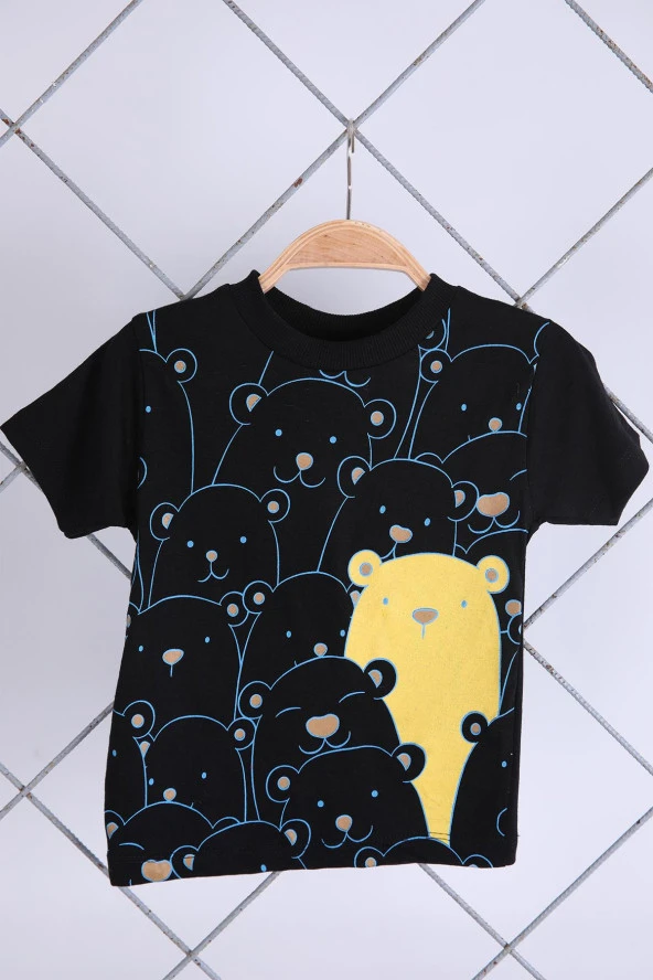 Babyhola 2'li Tişört Keten Şort Erkek Bebek Çocuk Bayramlık Alt Üst Takım Elbise 02011 - 2