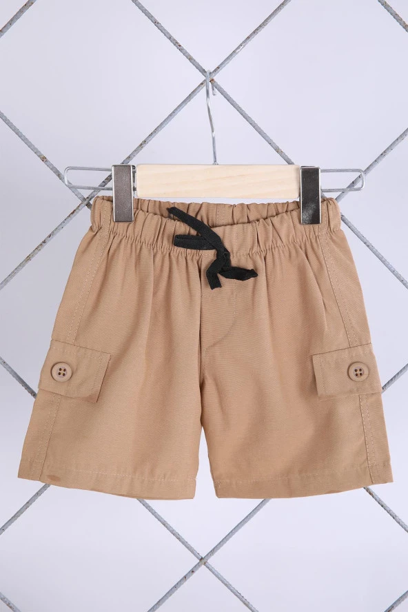 Babyhola 2'li Tişört Keten Şort Erkek Bebek Çocuk Bayramlık Alt Üst Takım Elbise 02011 - 3