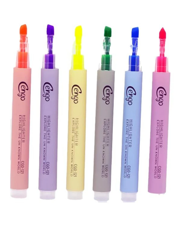 Cengo Fosforlu Kalem 6lı Set - Resim 2