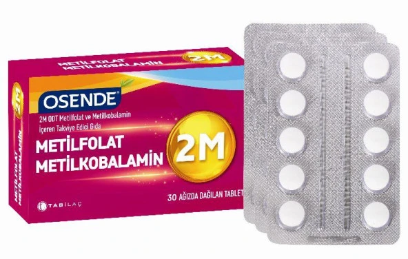 Osende 2M Metilfolat Metilkobalamin 30 Tablet