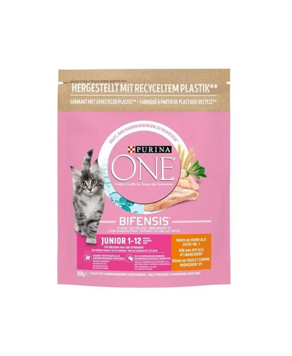 Purina One Junior Tavuklu Yavru Kedi Maması 800 Gr