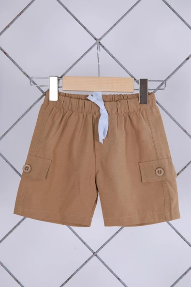 Babyhola 2'li Tişört Keten Şort Erkek Bebek Çocuk Bayramlık Alt Üst Takım Elbise 02021 - 6