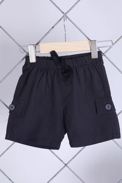 Babyhola 2'li Tişört Keten Şort Erkek Bebek Çocuk Bayramlık Alt Üst Takım Elbise 02021 - 3