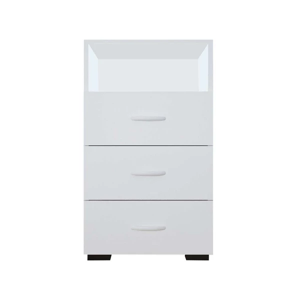 Modilayn IRMAK 45 cm Dar 3 Çekmeceli Şifonyer, komidin - 5