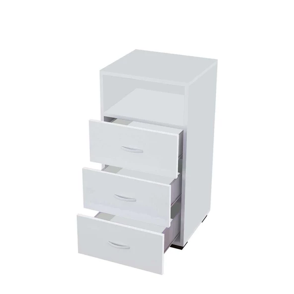 Modilayn IRMAK 45 cm Dar 3 Çekmeceli Şifonyer, komidin - 6