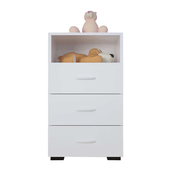 Modilayn IRMAK 45 cm Dar 3 Çekmeceli Şifonyer, komidin - 3