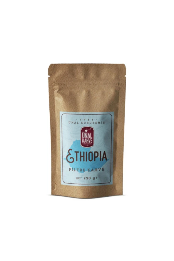 ÜNAL KURUYEMİŞ Premium Ethiopia Filtre Kahve 200 Gr Paket (Çekirdek)