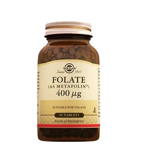 Solgar Folate 400 Mg 50 Tablet  - SKT:11/2025