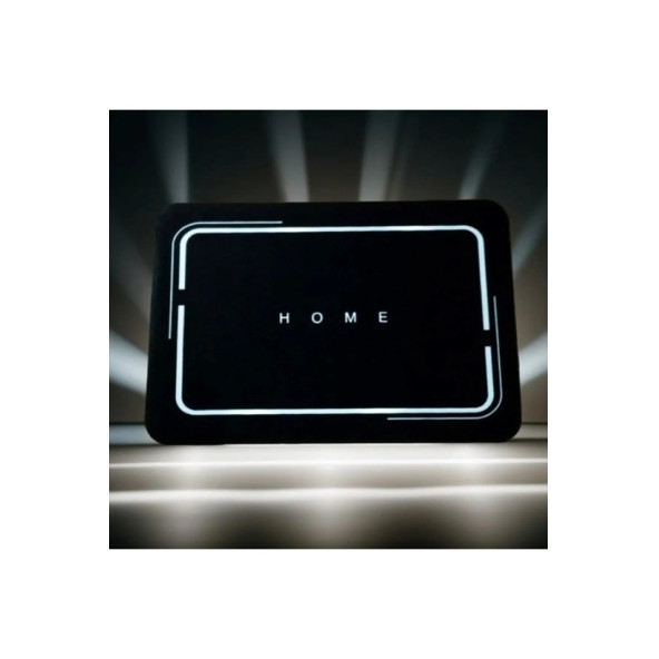 Sihirli Su Emici Banyo Paspası Kaymaz Tabanlı Abdest Paspası Siyah Renk