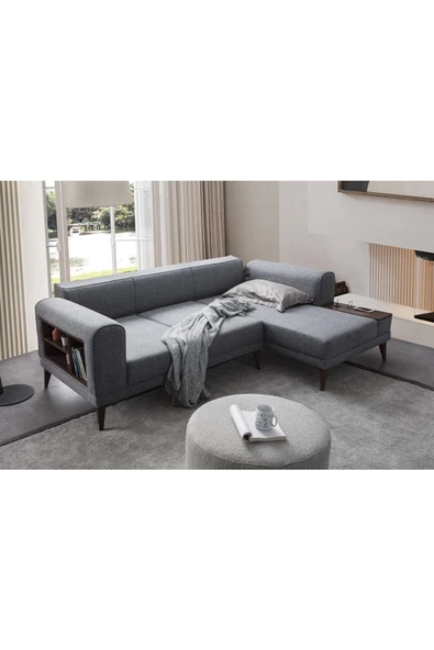 EDSY HOME Drog Köşe Koltuk Takımı Gri - 3