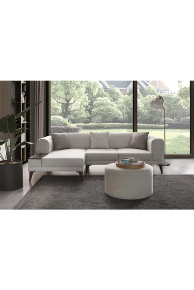 EDSY HOME Drog Köşe Koltuk Takımı Bej - 3
