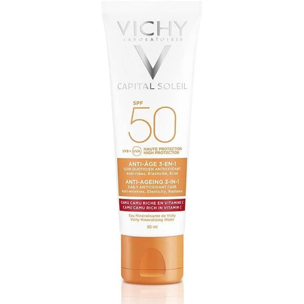 Vichy Capital Ideal Soleil Anti Age 3 in 1 Antioxidant Care Cream SPF50 50 ml