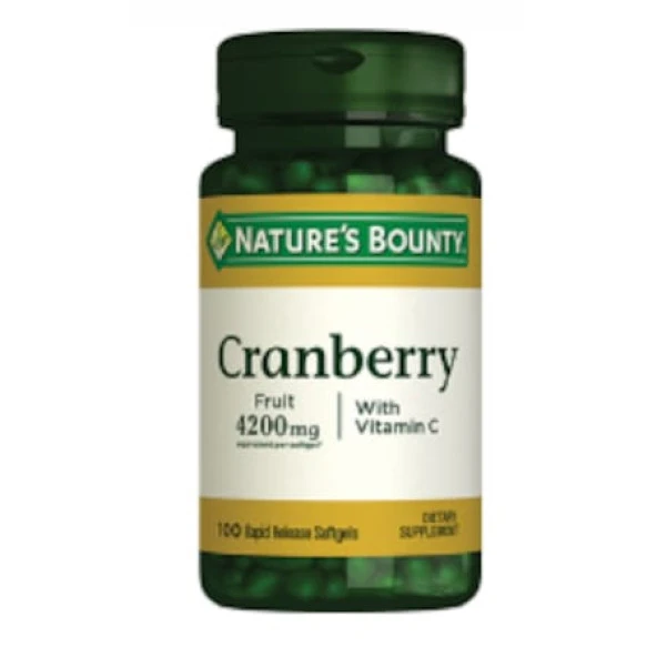 Nature's Bounty Cranberry 100 Softgel
