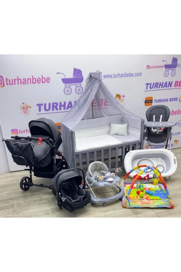 Bebek Arabası Puset Beşik Banyo Seti Yürüteç Çanta Yürüteç Mama Sandalyesi Oyun Halısı