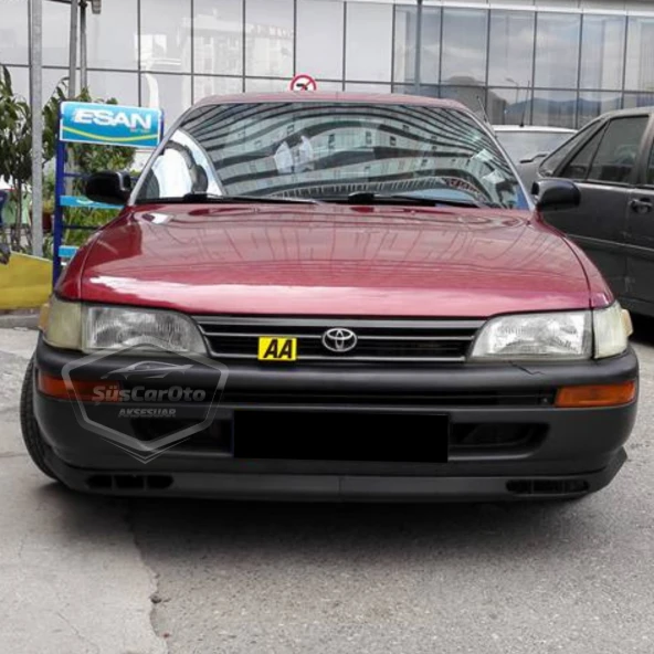 Toyota Corolla AE101 Efsane Kasa 1991-1998 Uyumlu Üniversal Laguna Lip Esnek Ön Lip 2 Parça Tampon Altı Dil Karlık Ön Ek