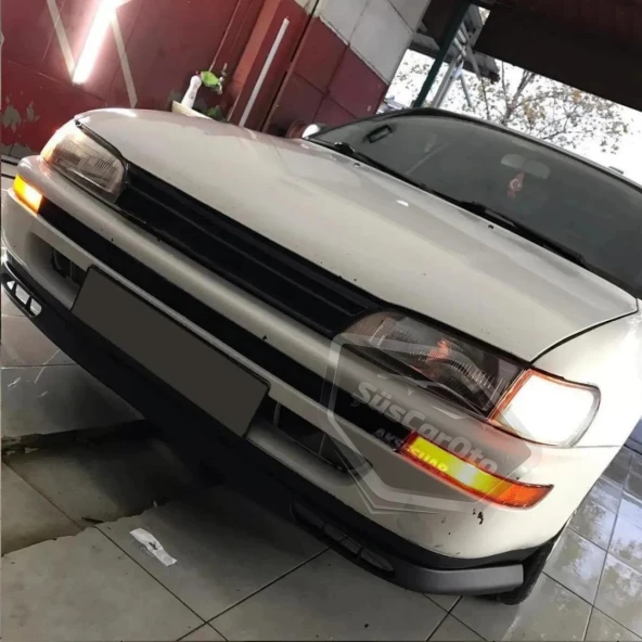 Toyota Corolla AE101 Efsane Kasa 1991-1998 Uyumlu Üniversal Laguna Lip Esnek Ön Lip 2 Parça Tampon Altı Dil Karlık Ön Ek - 8