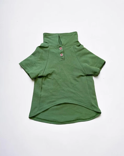 Grass Green Kedi Gömleği Kedi Kıyafeti  Kedi Elbisesi - 3