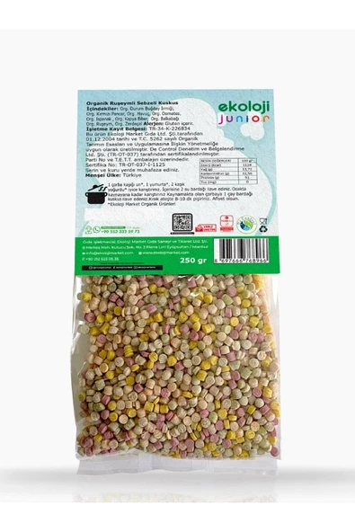 Organik Ruşeymli Sebzeli Kuskus 250 gr. - 2
