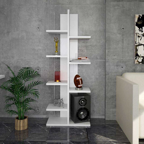 Modilayn Sarmaşık Kitaplık Çiçeklik Standı, Kitaplık, Raf - 2