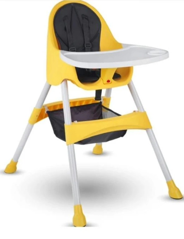 Unisex Çocuk Sarı Mama Sandalyesi